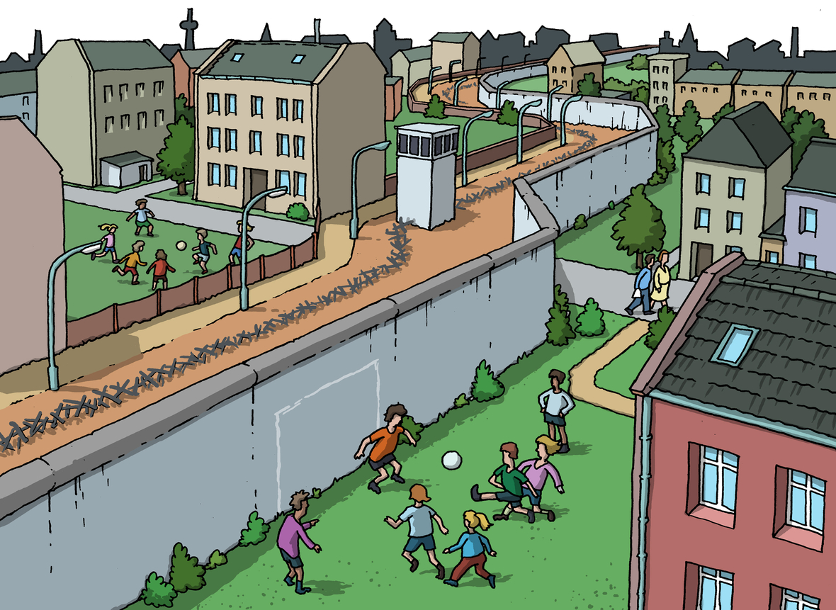 Illustration Berliner Mauer