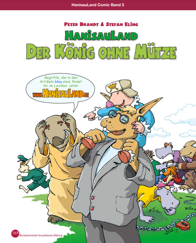 Cover: HanisauLand-Comicband 3 "Der König ohne Mütze"