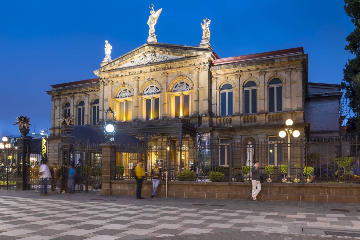 Das Nationaltheater in San José, der Hauptstadt von Costa Rica.