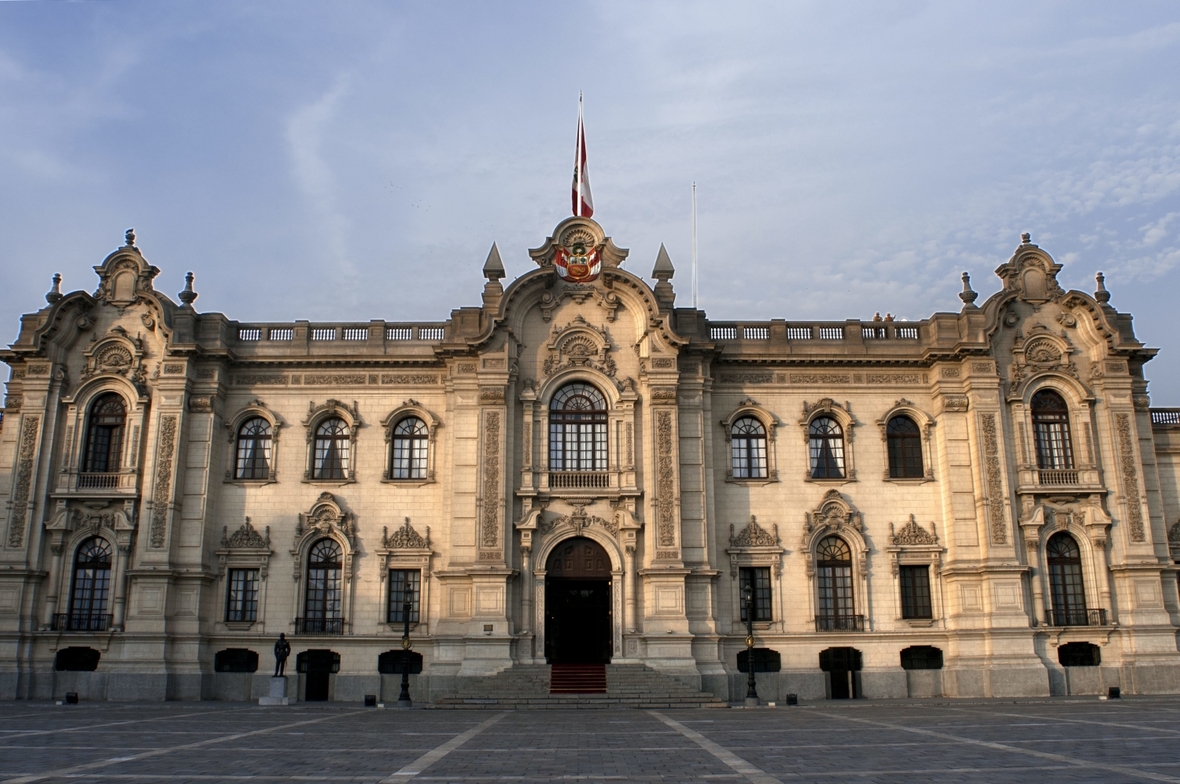 Der Regierungspalast in Perus Hauptstadt Lima.