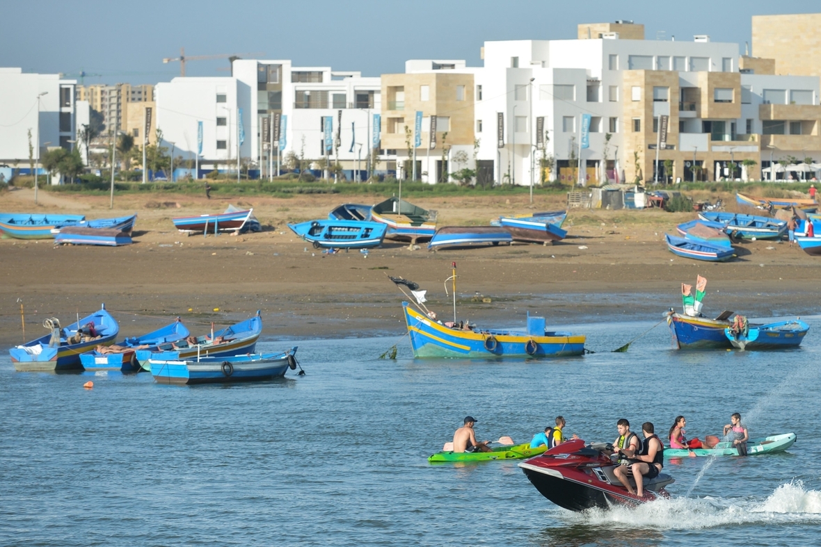 Freizeit in Rabat, Marokko.