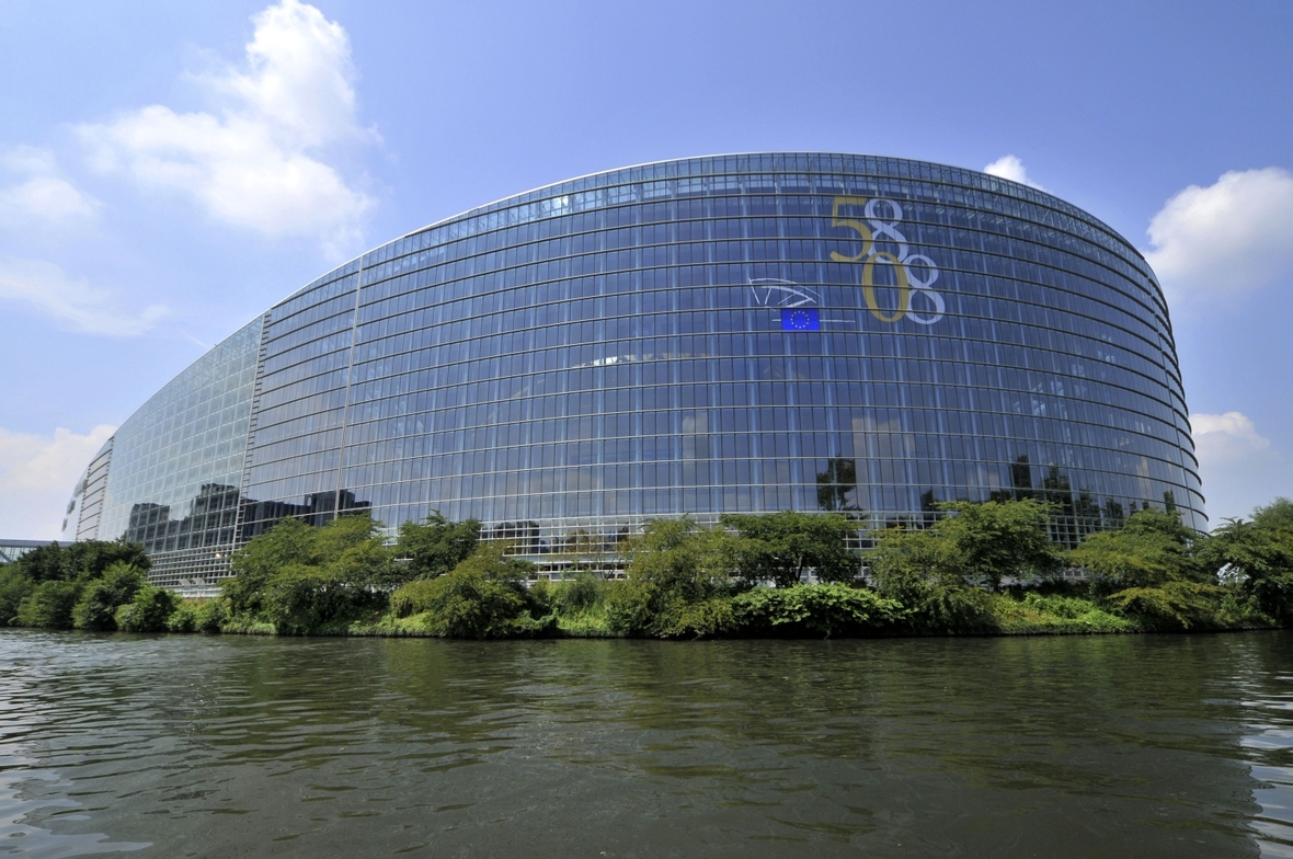Das Gebäude des EU-Parlaments in der französischen Stadt Straßburg.