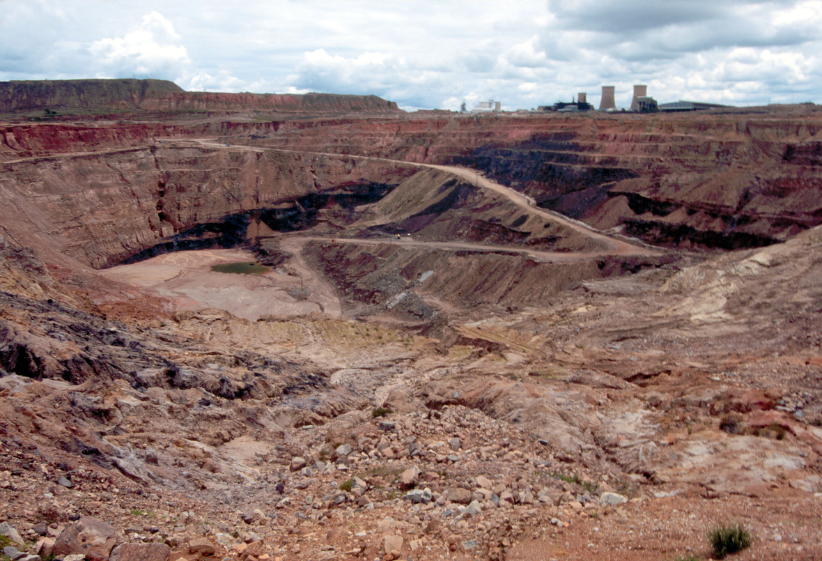 Kupfermine im "Kupfergürtel" von Sambia.