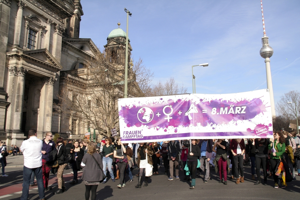 Demonstration zum Weltfrauentag in Berlin, 2015