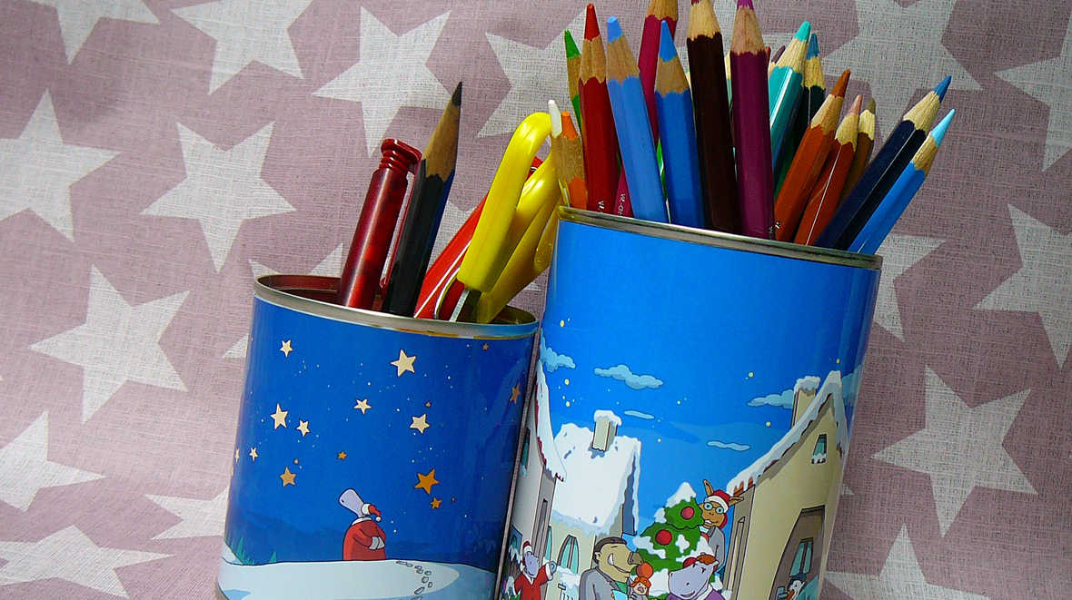 HanisauLand-Stiftehalter aus alten Dosen