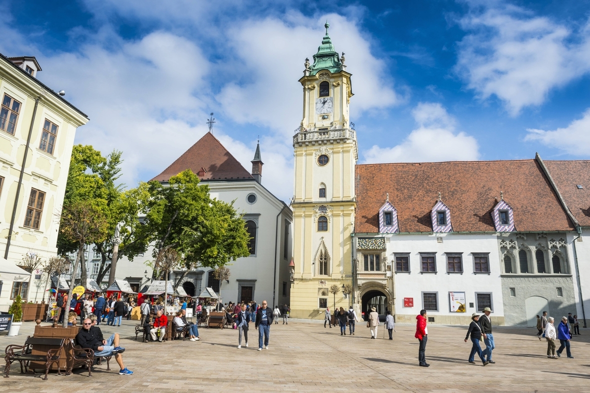 Altstadt der slowakischen Hauptstadt Bratislava.