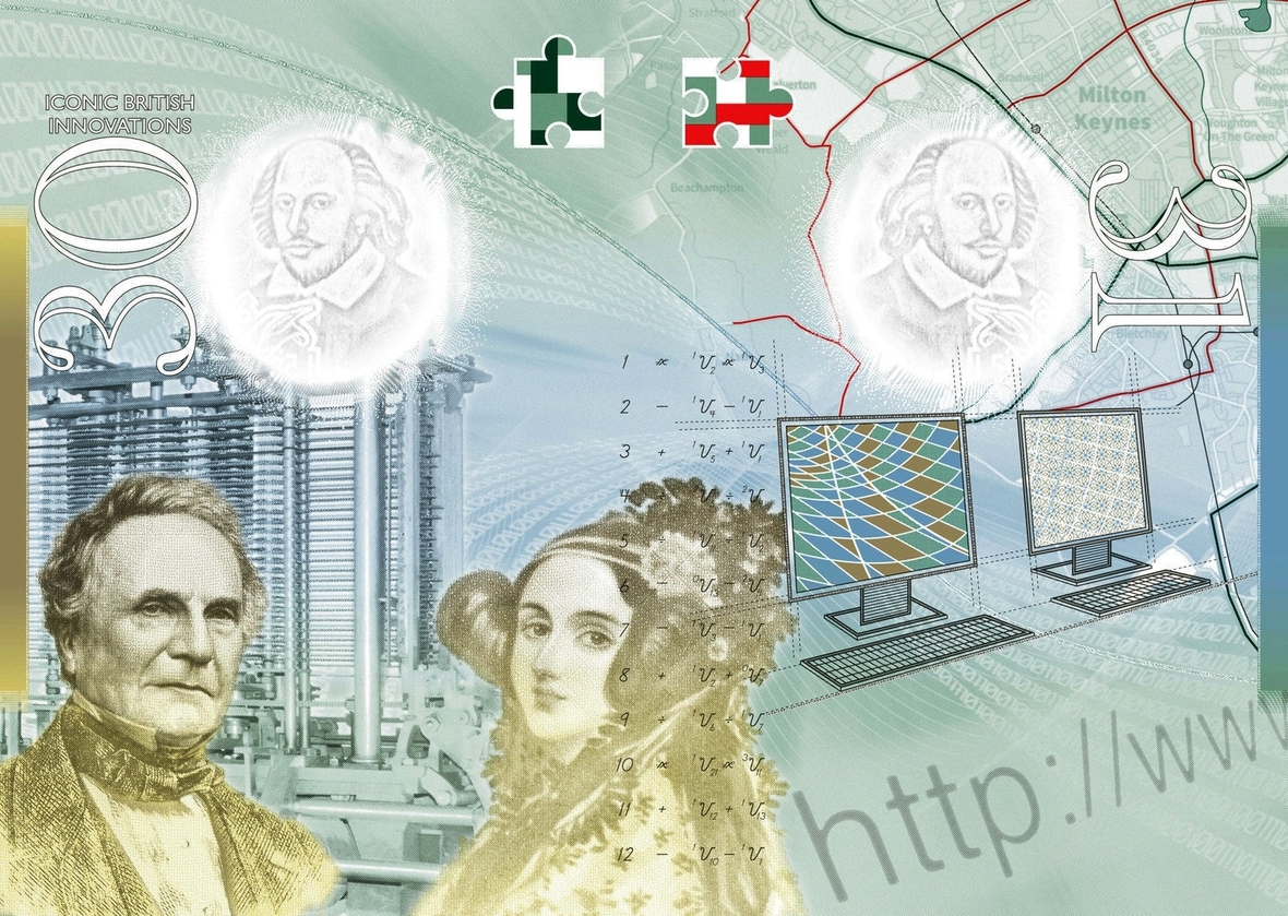 Für ihre zukunftsweisende Erfindung sind Ada Lovelace und Charles Babbage auf einigen der neuen britischen Pässe abgebildet.