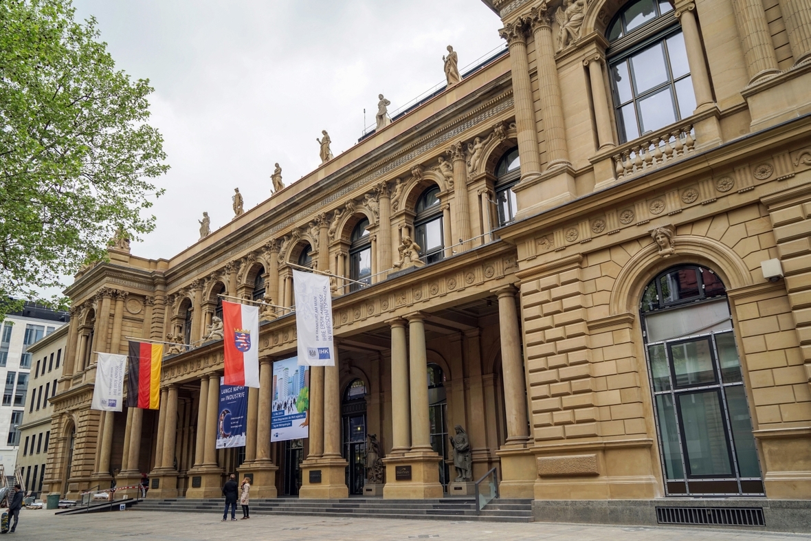 Das Gebäude der Frankfurter Wertpapierbörse.