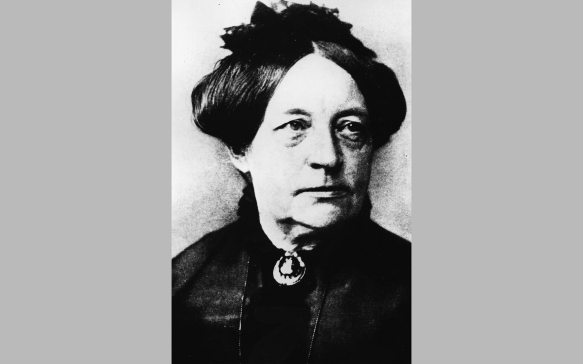 Portrait von Louise Otto-Peters. Sie war eine wichtige Persönlichkeit der ersten deutschen Frauenbewegung.