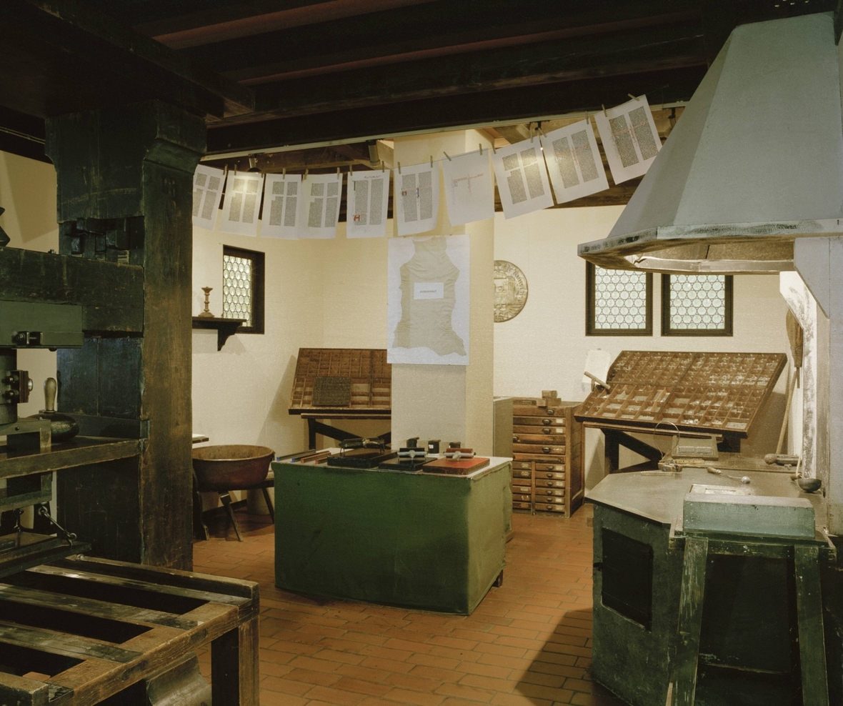 Nachbau der Werkstatt von Johannes Gutenberg