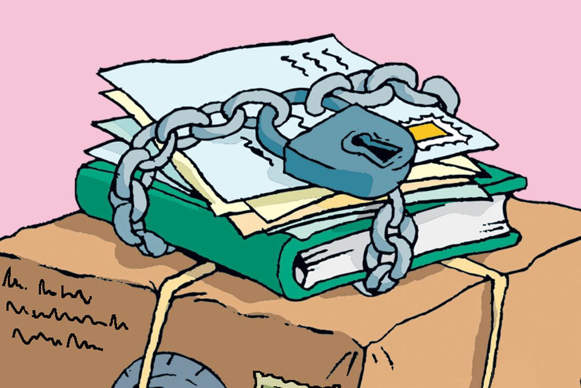 Gut verschnürtes Paket. Illustration zu Artikel 10 des Grundgesetzes: Brief, Post- und Fernmeldegeheimnis