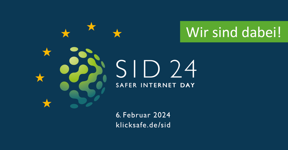 Banner Safer Internet Day 2024, klicksafe.de/sid