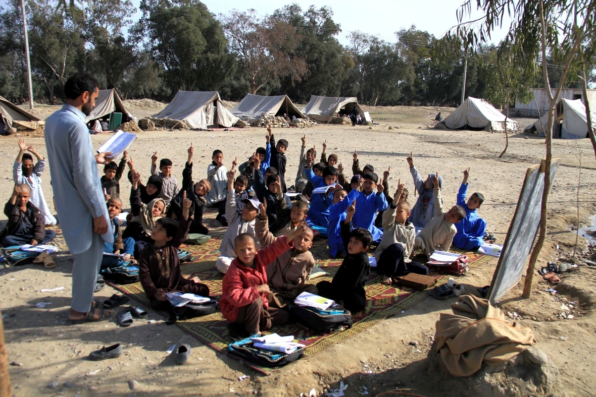 Unterricht in einer der wenigen Schulen in Jalalabad, Afghanistan.