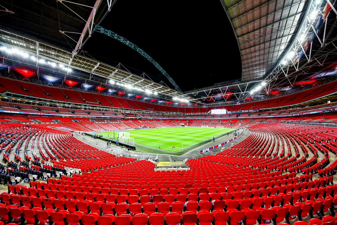 Im Wembley Stadium in London findet das Finale der EURO 2020 statt.