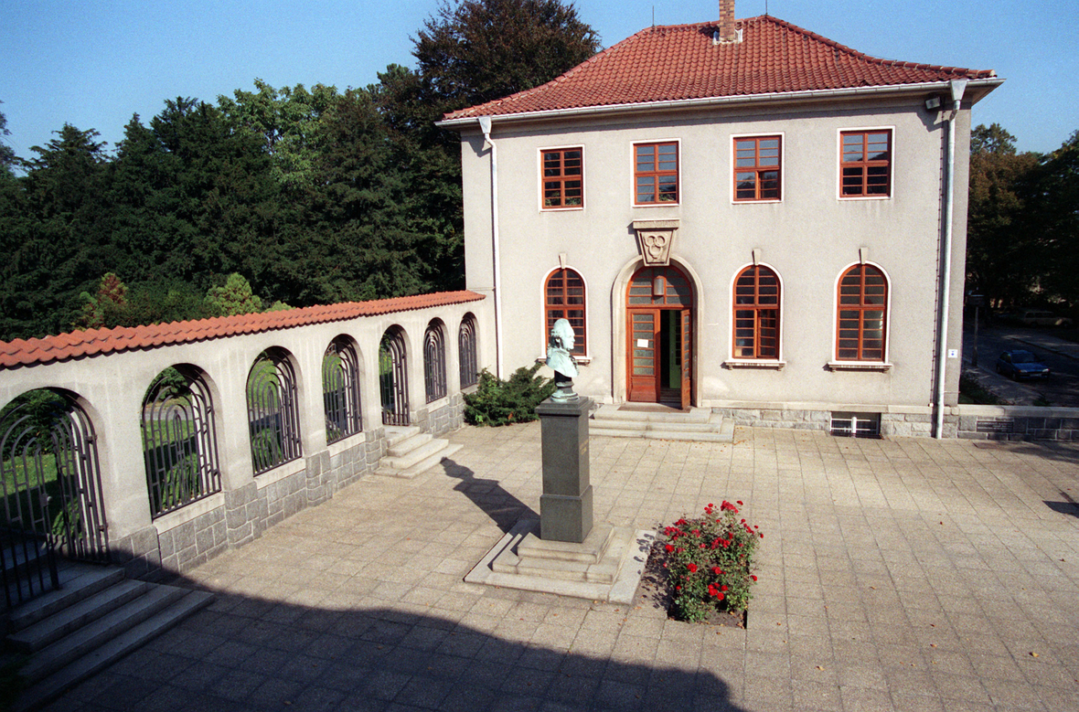 Blick auf das Lessing-Museum in Kamenz, der Geburtstadt Lessings