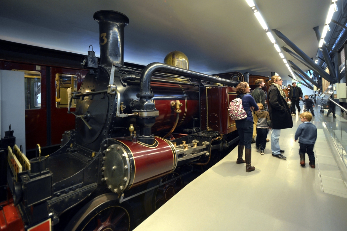 Eine historische Londoner U-Bahn