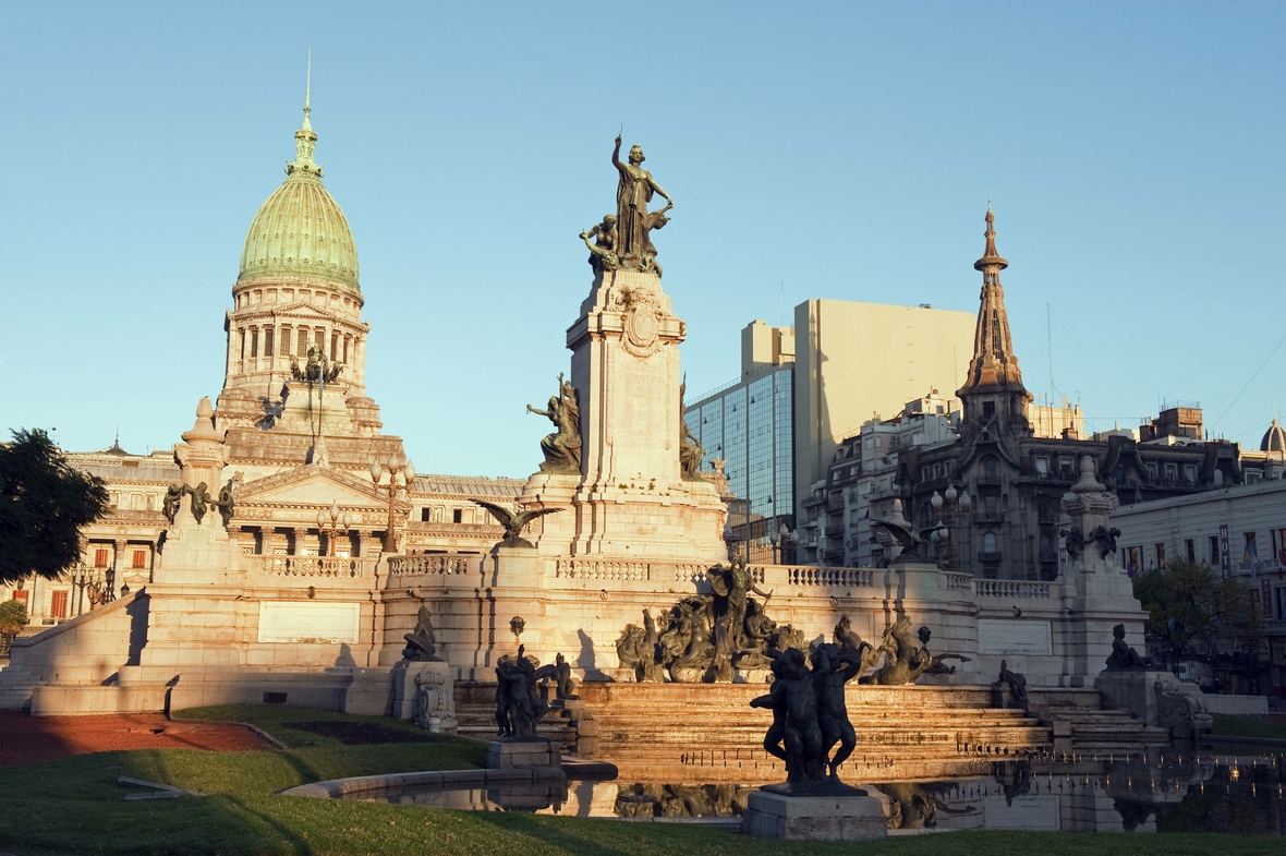 Das Gebäude des argentinischen Nationalkongresses in Buenos Aires.