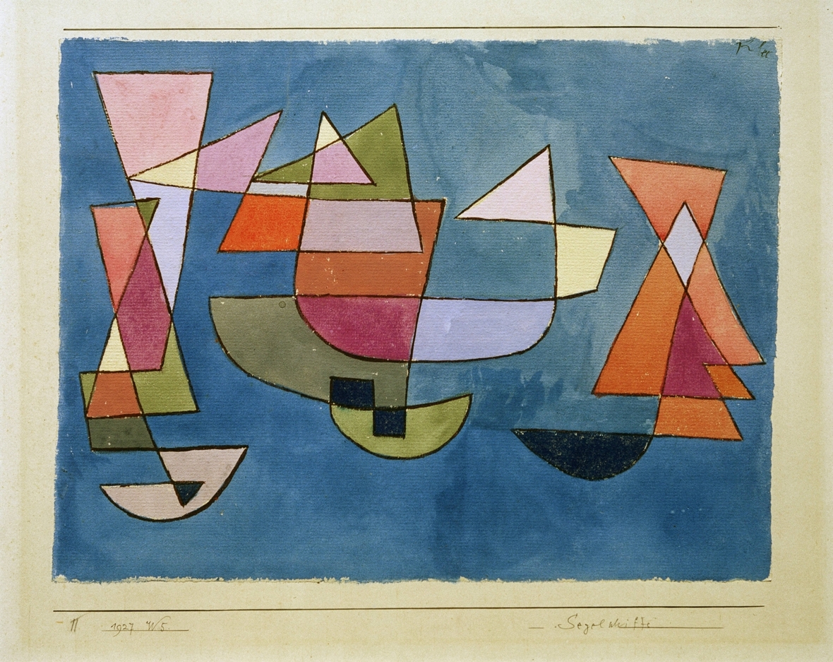 Paul Klees Werk "Segelschiffe" von 1927