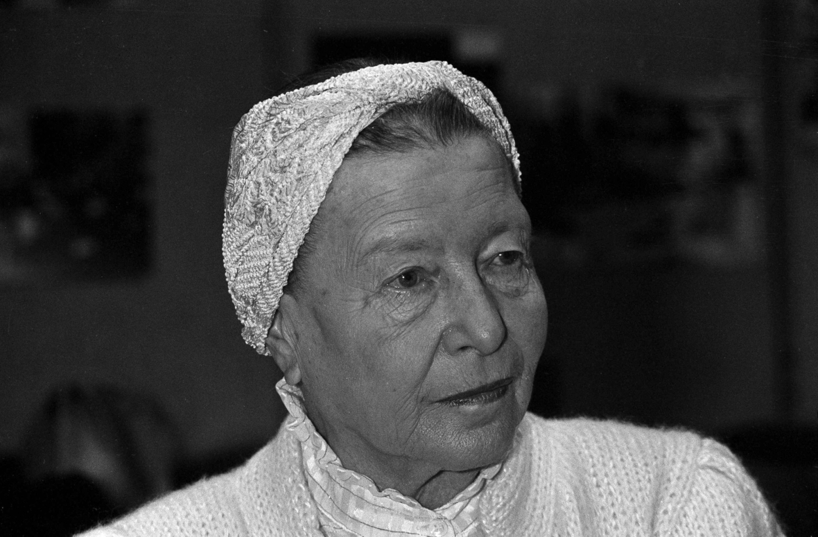 Porträt von Simone de Beauvoir aus dem Jahr 1983