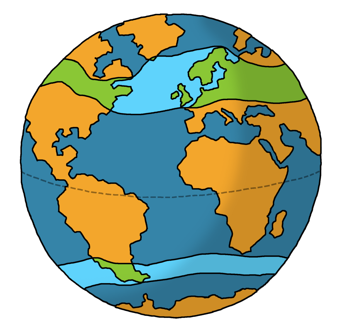 Grafik zeigt die Klimazone "gemäßigte Zone"