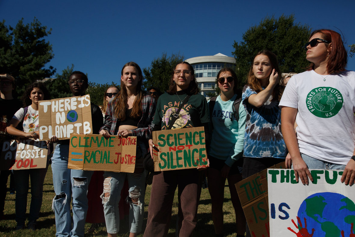 Demonstration in Washington, der Hauptstadt der USA, im September 2022. 