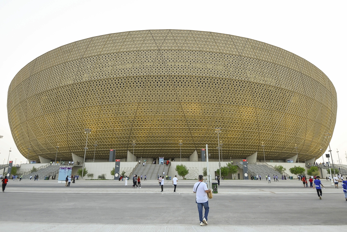 80.000 Plätze bietet das Lusail Iconic Stadion in Katar. Im Jahr 2017 wurde mit dem Bau gestartet.