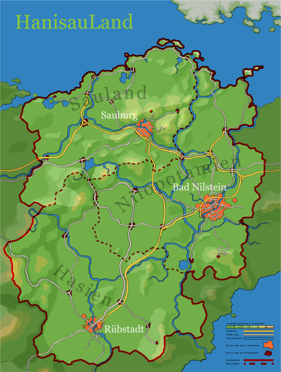 Karte von HanisauLand