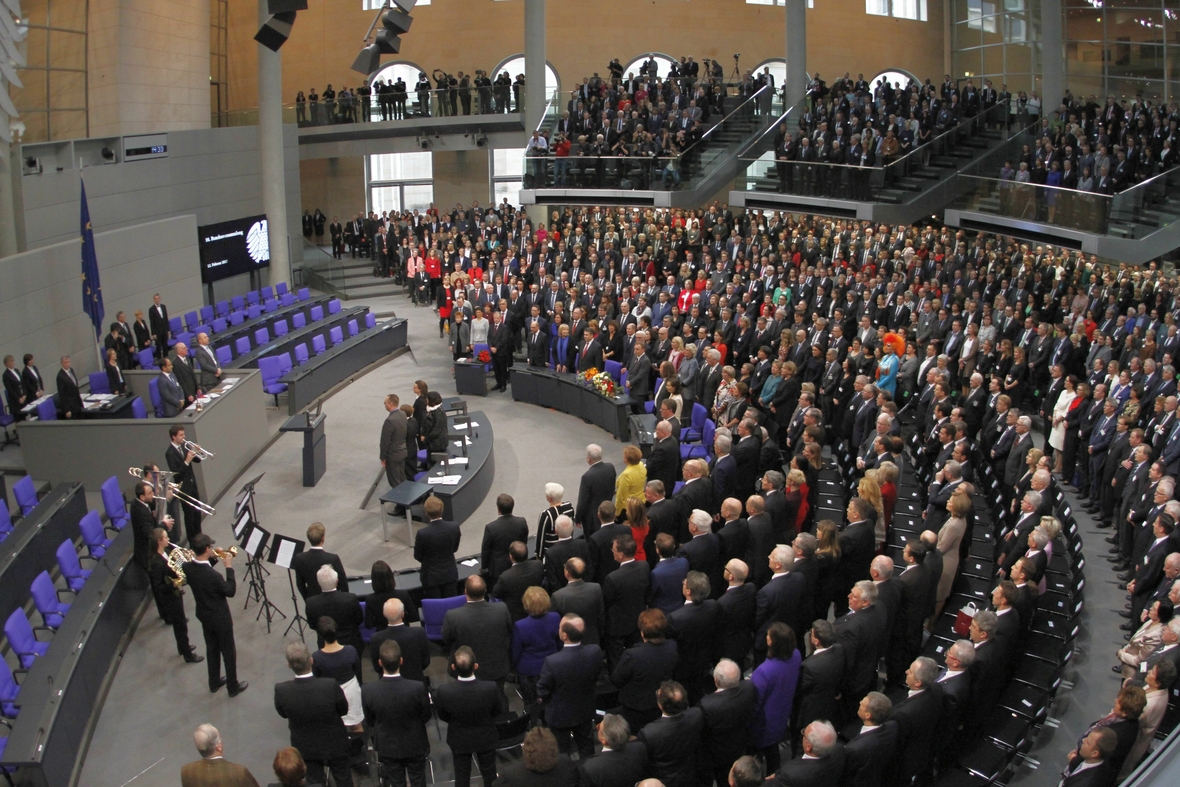 Bundesversammlung im Reichstag in Berlin bei der Wahl zum Bundespräsidenten am 12. Februar 2017 
