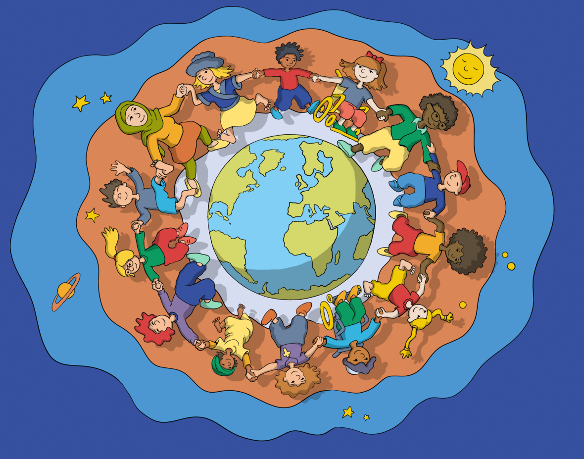 Kinderrechte sind Rechte, die speziell für Kinder und Jugendliche von verschiedenen Ländern weltweit vereinbart und in einem Vertrag aufgeschrieben wurden.