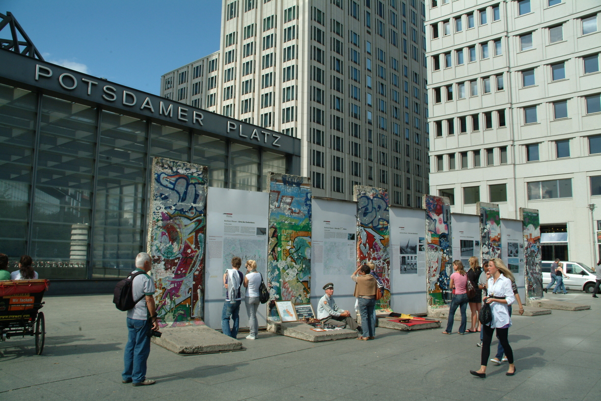 Mauerreste auf dem Potsdamer Platz