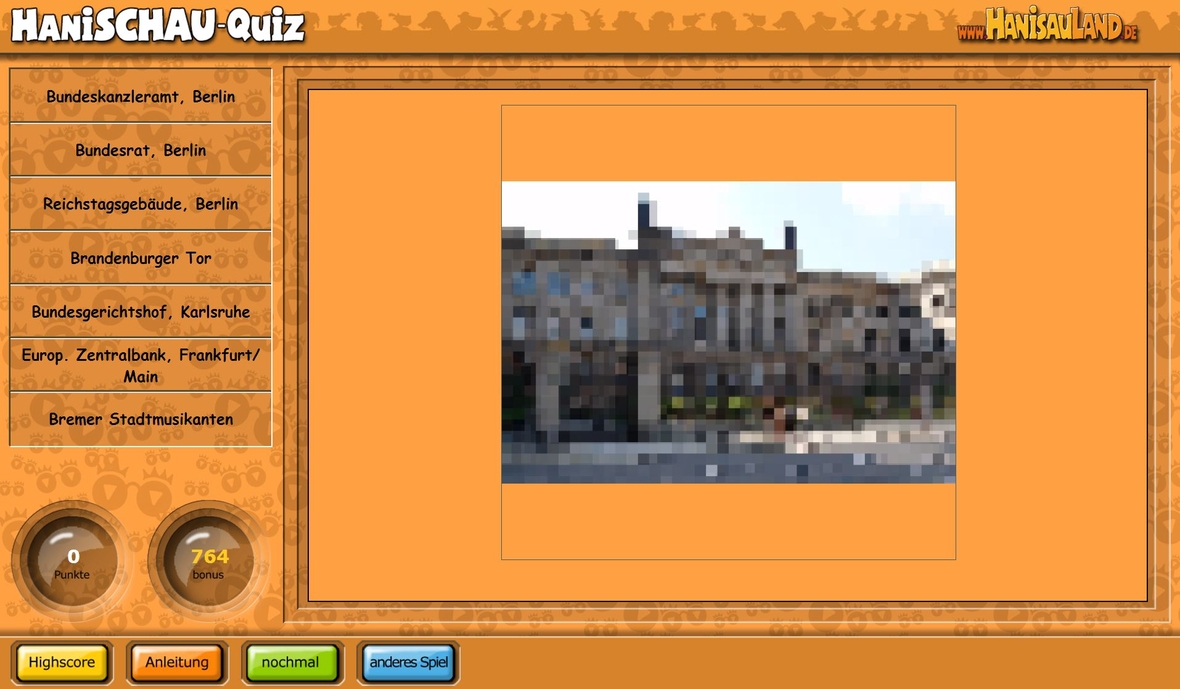 Teaserbild HaniSchau-Quiz, Gebäude und Wahrzeichen in Deutschland