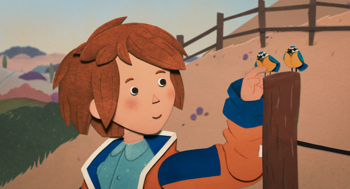 Lucie und die beiden Blaumeisen.