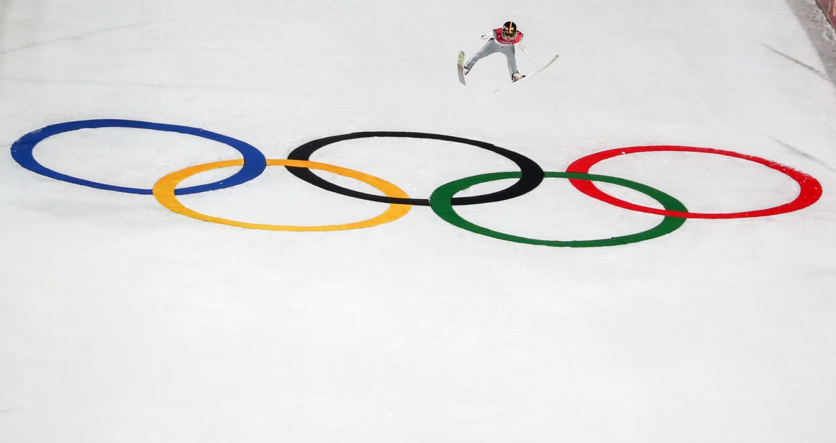 Skispringer Andreas Wellinger bei den Olympischen Winterspielen 2018