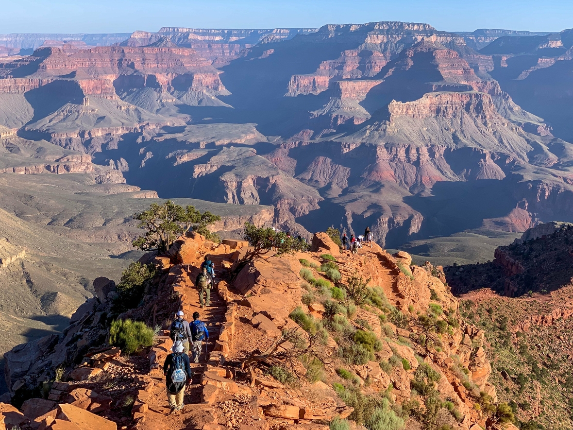 Das Bild zeigt den berühmten Grand Canyon National Park in Arizona, USA.