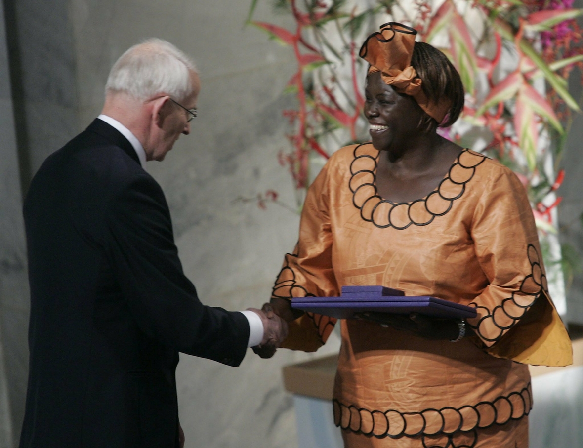 Am 10. Dezember 2004 wird Wangari Maathai in Oslo feierlich der Friedensnobelpreis verliehen.