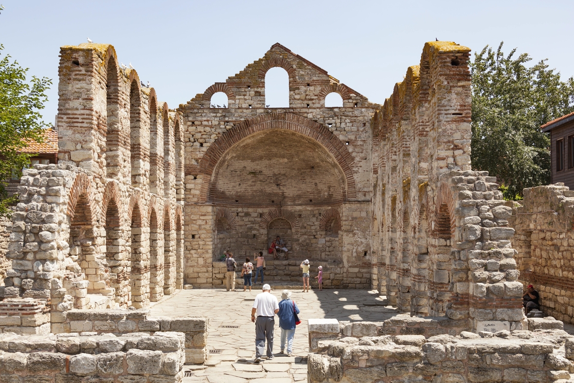 Hagia Sophia Basilica, auch bekannt als St. Sophia Kirche in Nessebar in Bulgarien.