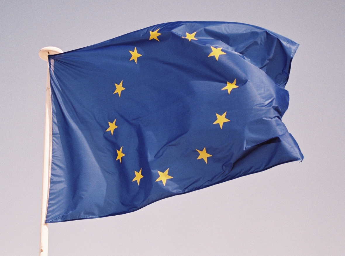 Die Europaflagge, das Symbol der EU.