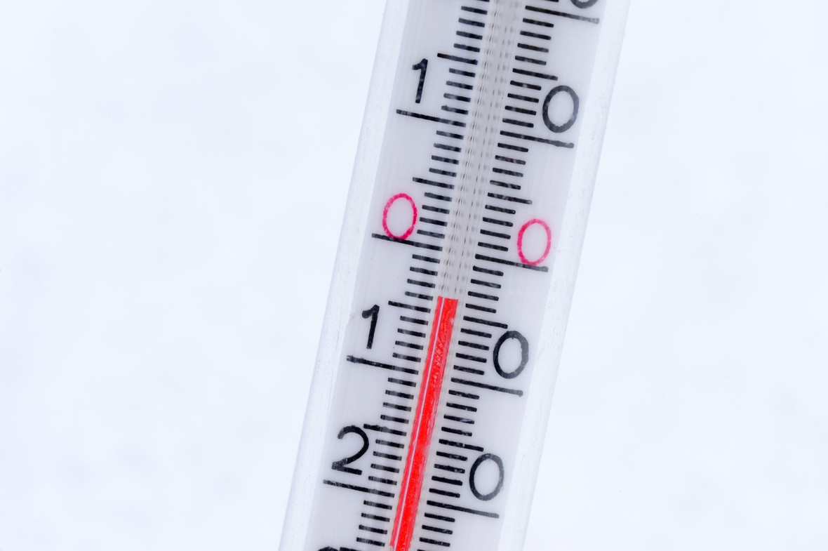 Minus 11 Grad Celsius zeigt dieses Thermometer.