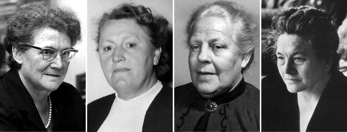 Frieda Nadig, Elisabeth Selbert, Helene Weber und Helene Wessel waren die Frauen im Parlamentarischen Rat. Sie gelten heute als "Mütter des Grundgesetzes".