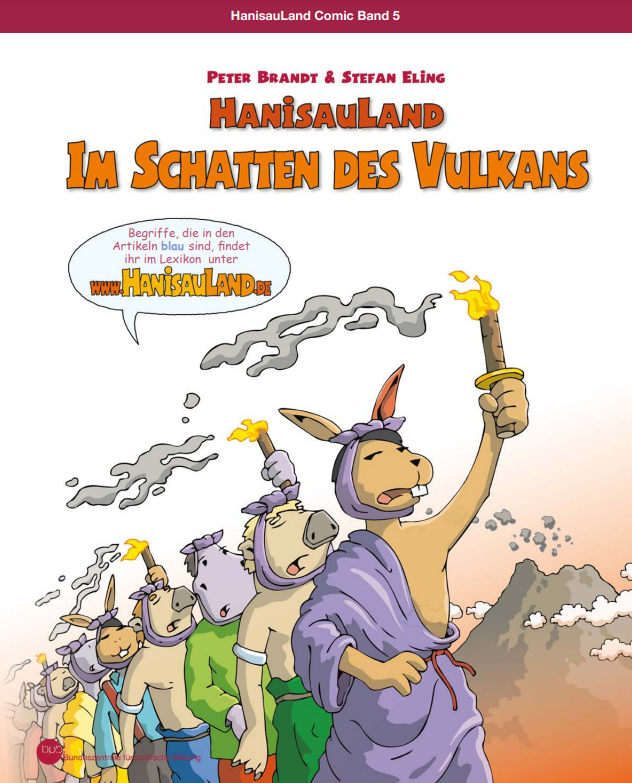 Cover: HanisauLand-Comicband 5 "Im Schatten des Vulkans"