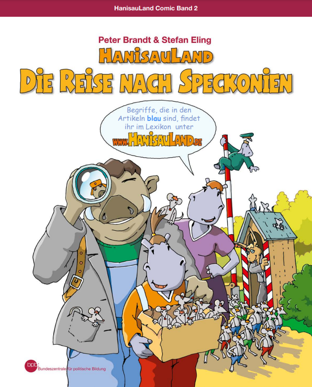 Cover: HanisauLand-Comicband 2 "Die Reise nach Speckonien"