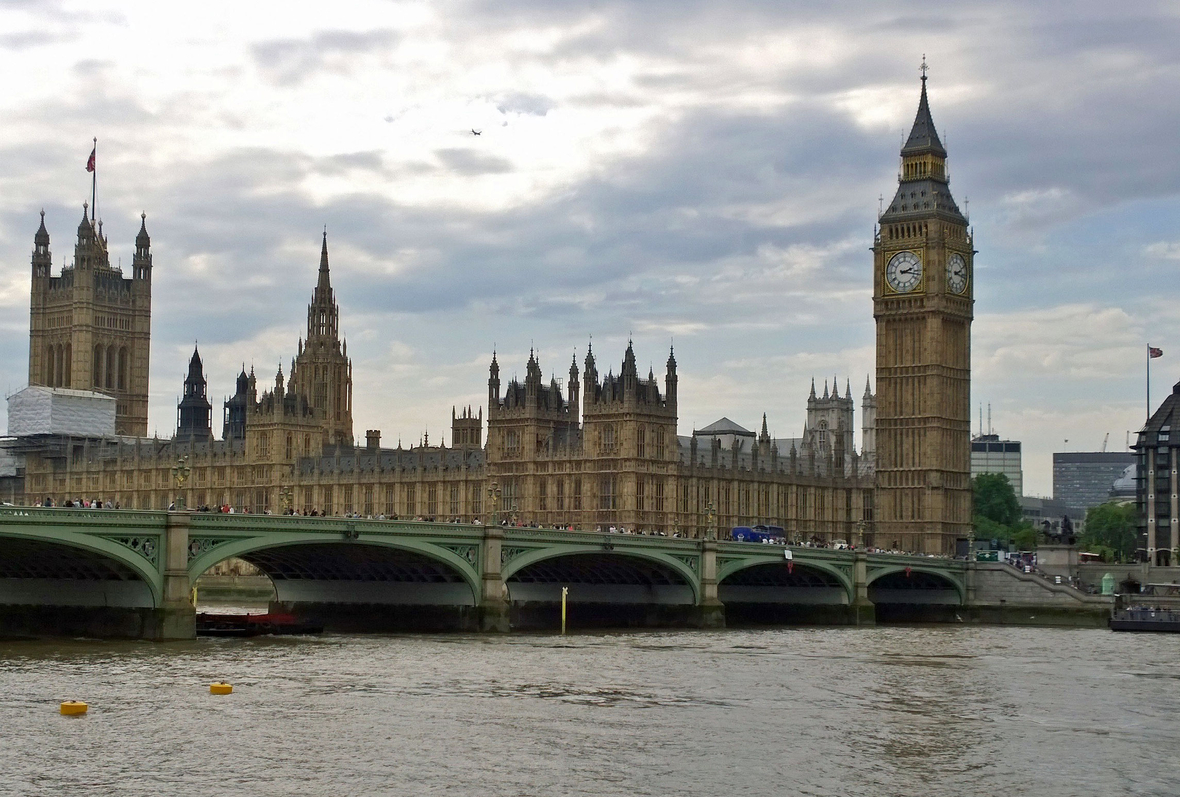 Im Palace of Westminster in London tagt das britische Parlament.