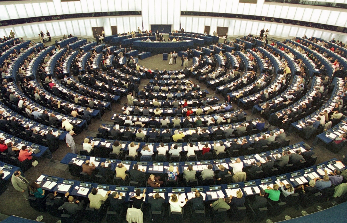 Das Europaparlament tagt.