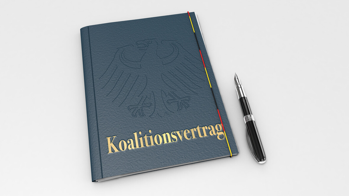 Symbolbild für einen Koalitionsvertrag