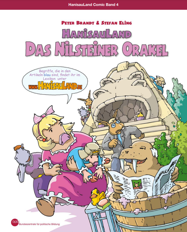 Cover: HanisauLand-Comicband 4 "Das Nilsteiner Orakel"