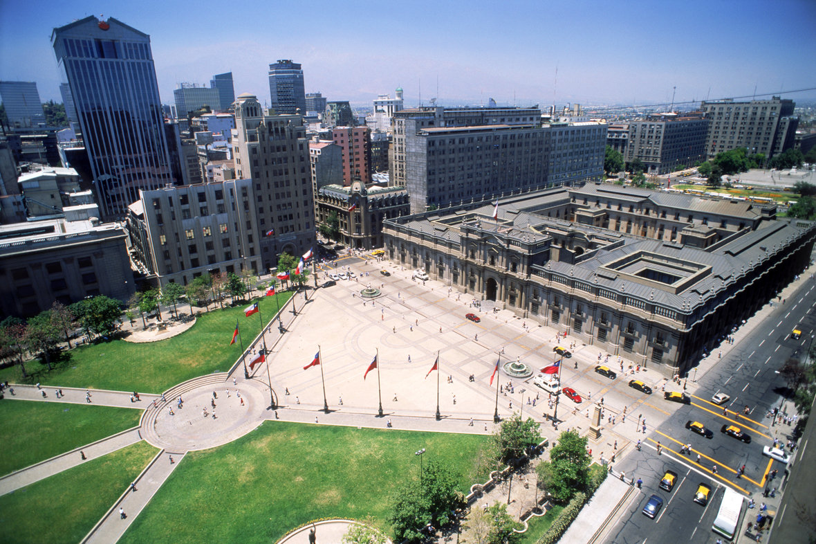 Platz der Verfassung in Santiago de Chile