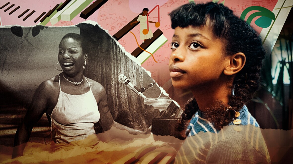 Nina Simone als Erwachsene und als Kind 