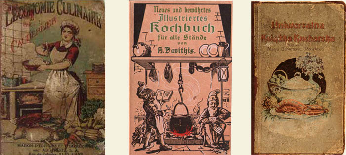 Kochbücher aus Frankreich, Deutschland und Polen