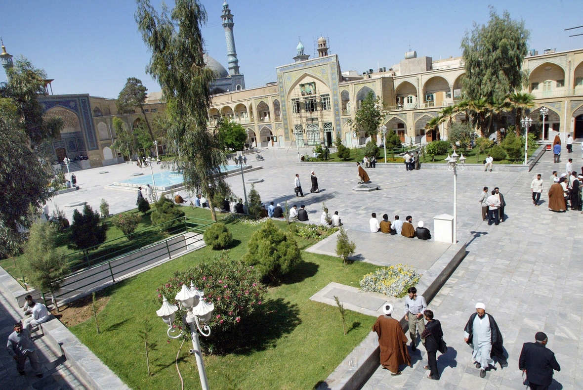 Blick auf die wichtigste Religionsschule der Schiiten in Ghom, Iran