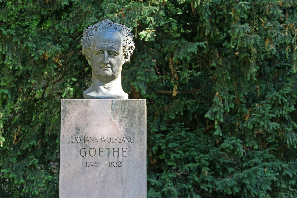 Büste von Johann Wolfgang von Goethe auf Schloss Heidelberg